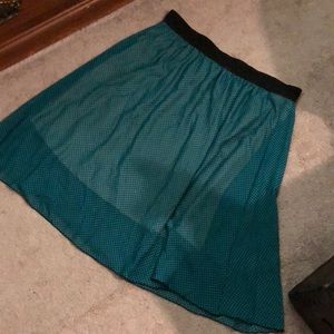 LulaRoe Lola 3x teal and polka dots!